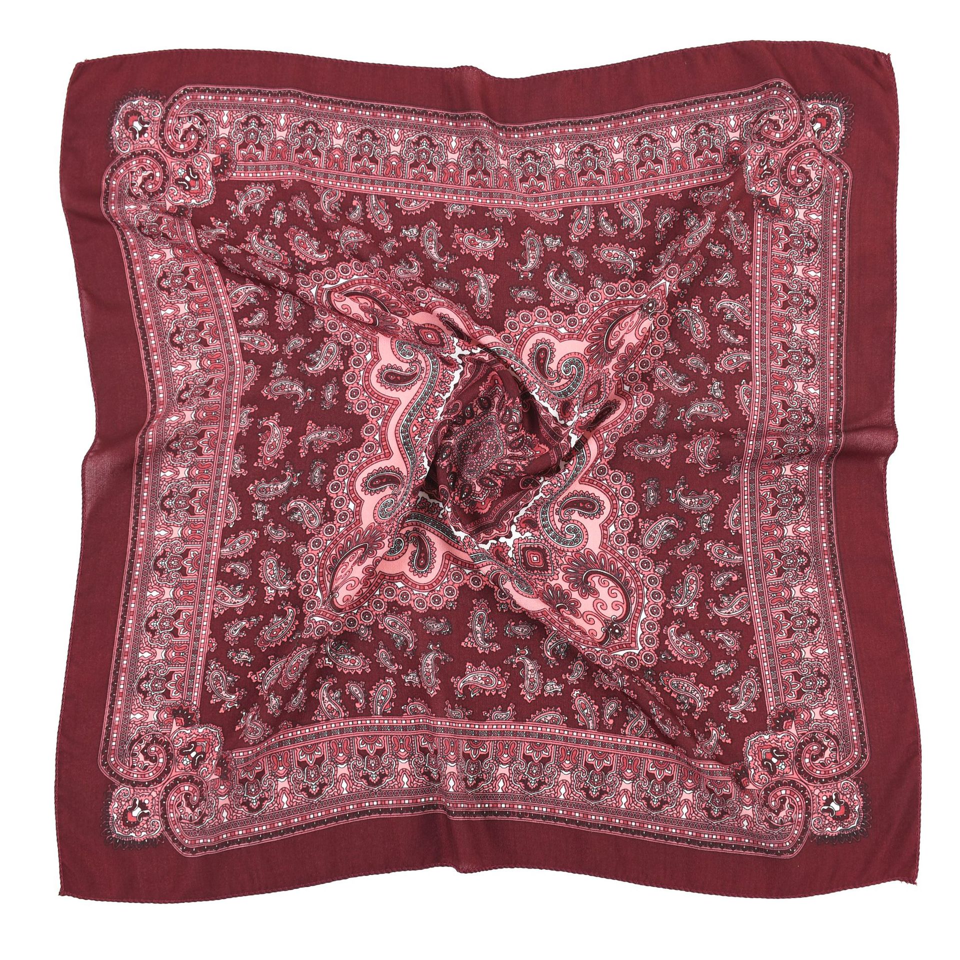 Bandana Cotton - 70*70cm Women Retro Floral Russian Square