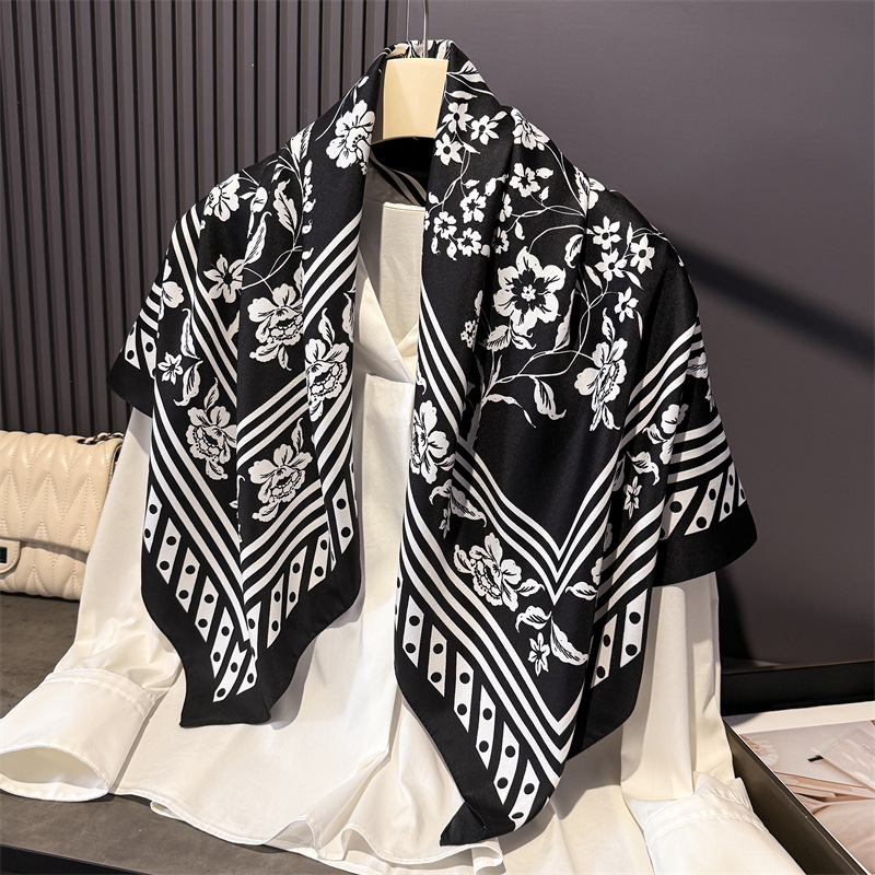 1pcs 90*90cm Floral Printed La - Bandana Cotton recension och pris