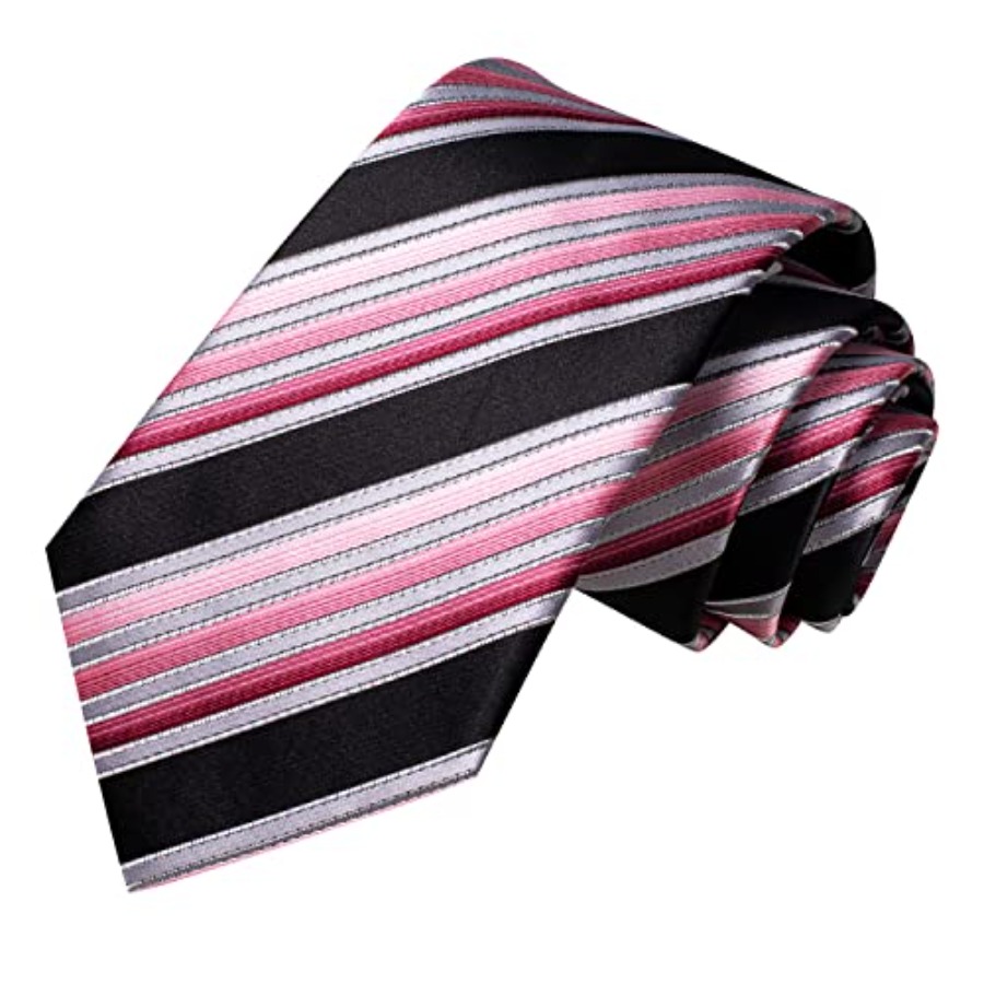 Men Ties Sets Silk Stripe Pais - Pocket Square Set recension och pris