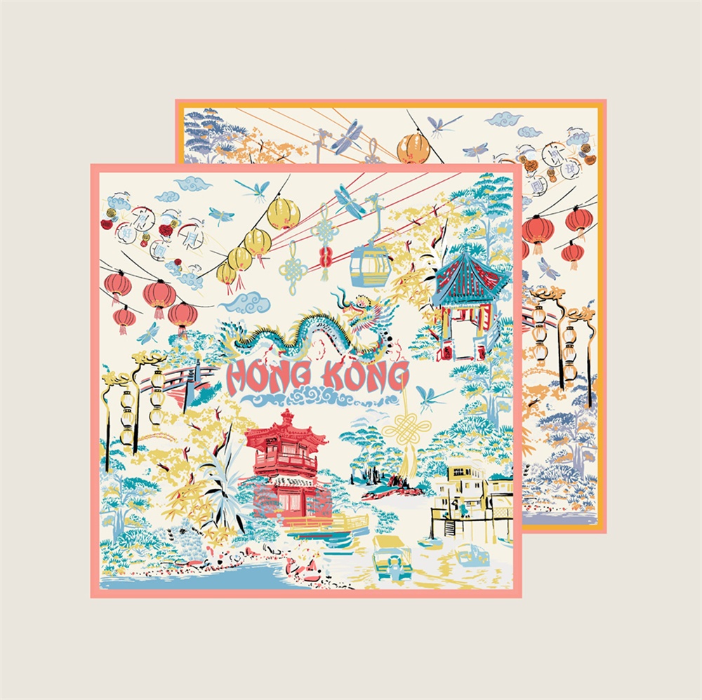 90CMTwill Silk Scarf Women Dou - Scarf Silk Square recension och pris