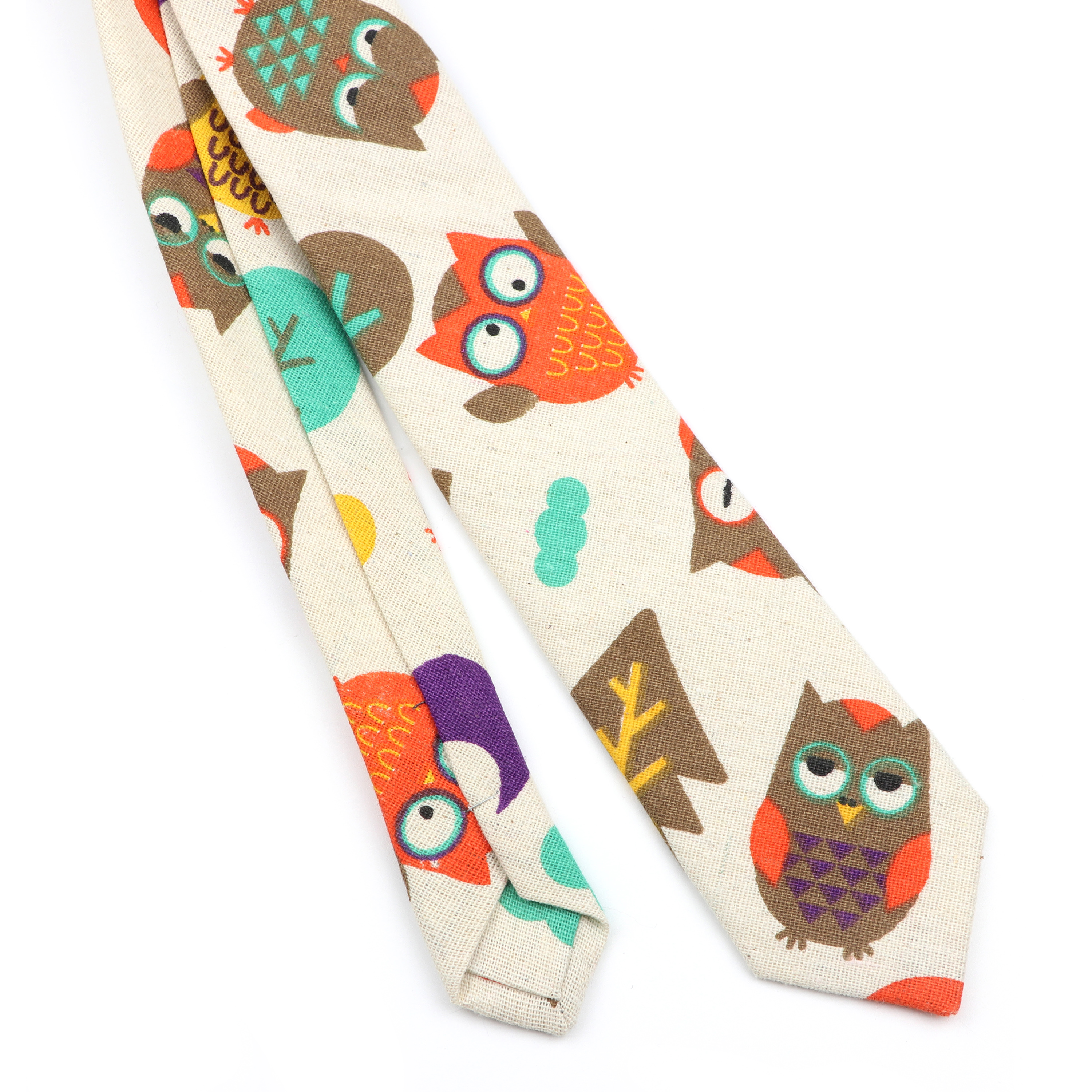 Novelty Cartoon Linen Tie For  - Skinny Tie Men recension och pris