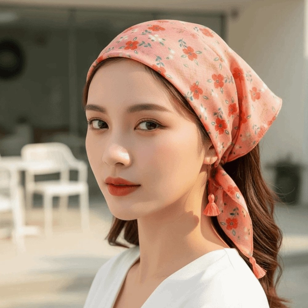 Neck Wrap Cotton-Linen Square  - Bandana Cotton recension och pris