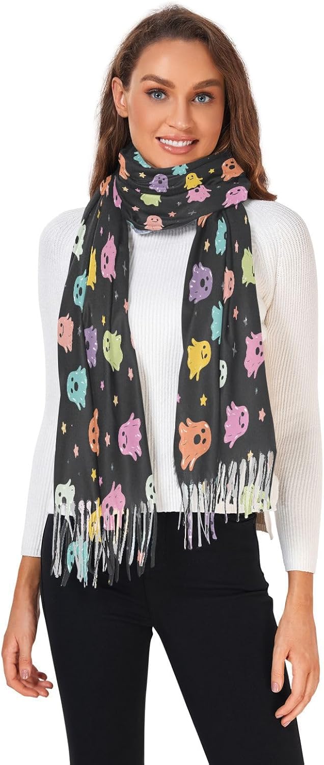 Women's Halloween Ghost Scarf  - Pashmina Wrap Large recension och pris