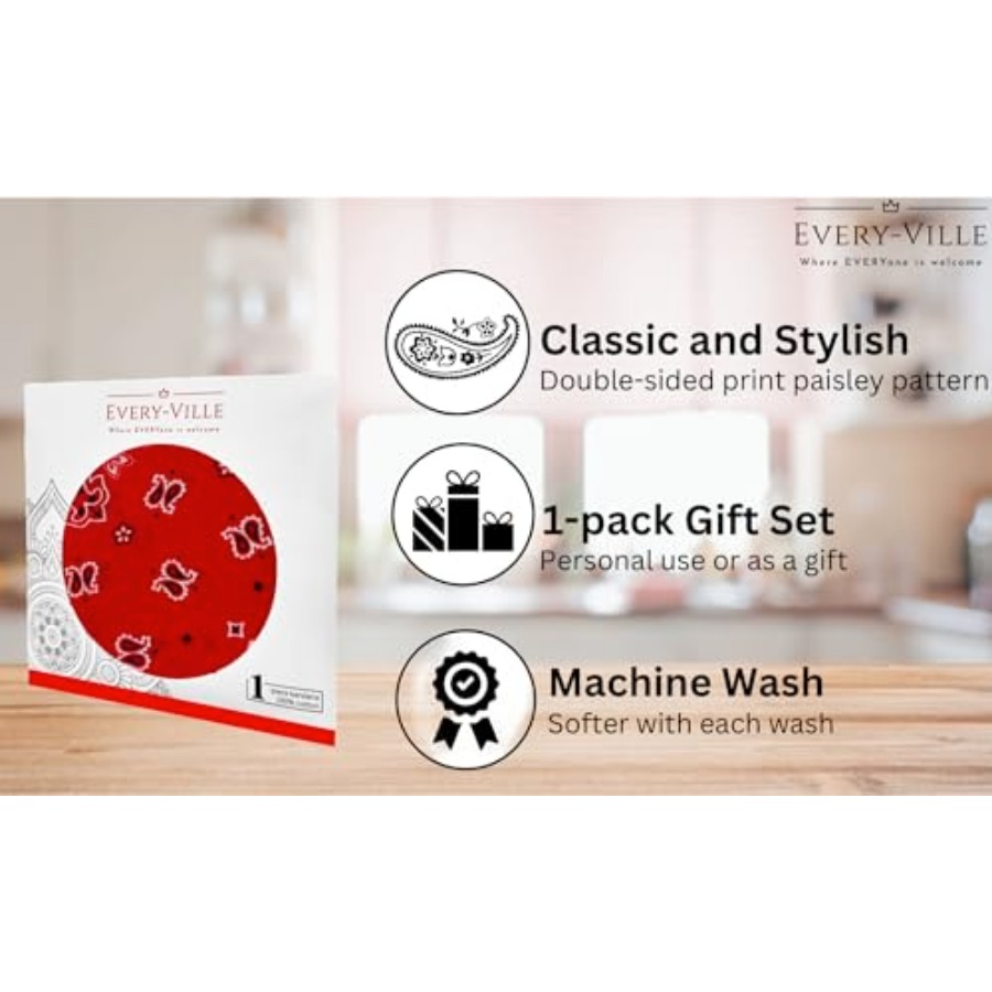 Gift Packaging Bandana for Men - Handkerchief Cotton Men recension och pris