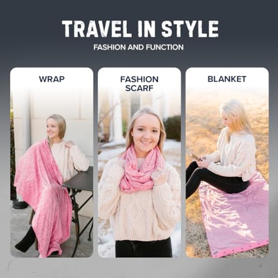 Infinity Travel Scarf Loop wit - Infinity Scarf Knit recension och pris