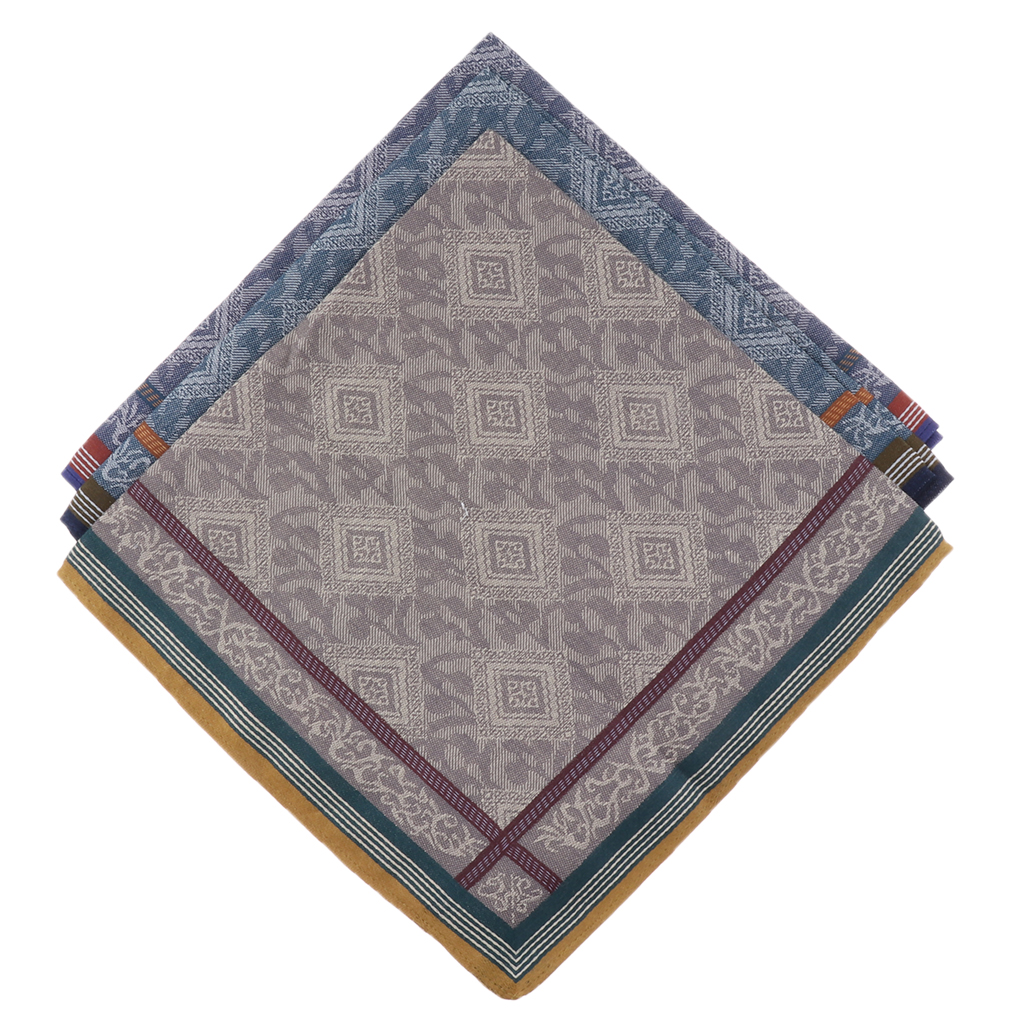 3pcs Classic Mens Plaid Handke - Handkerchief Cotton Men recension och pris
