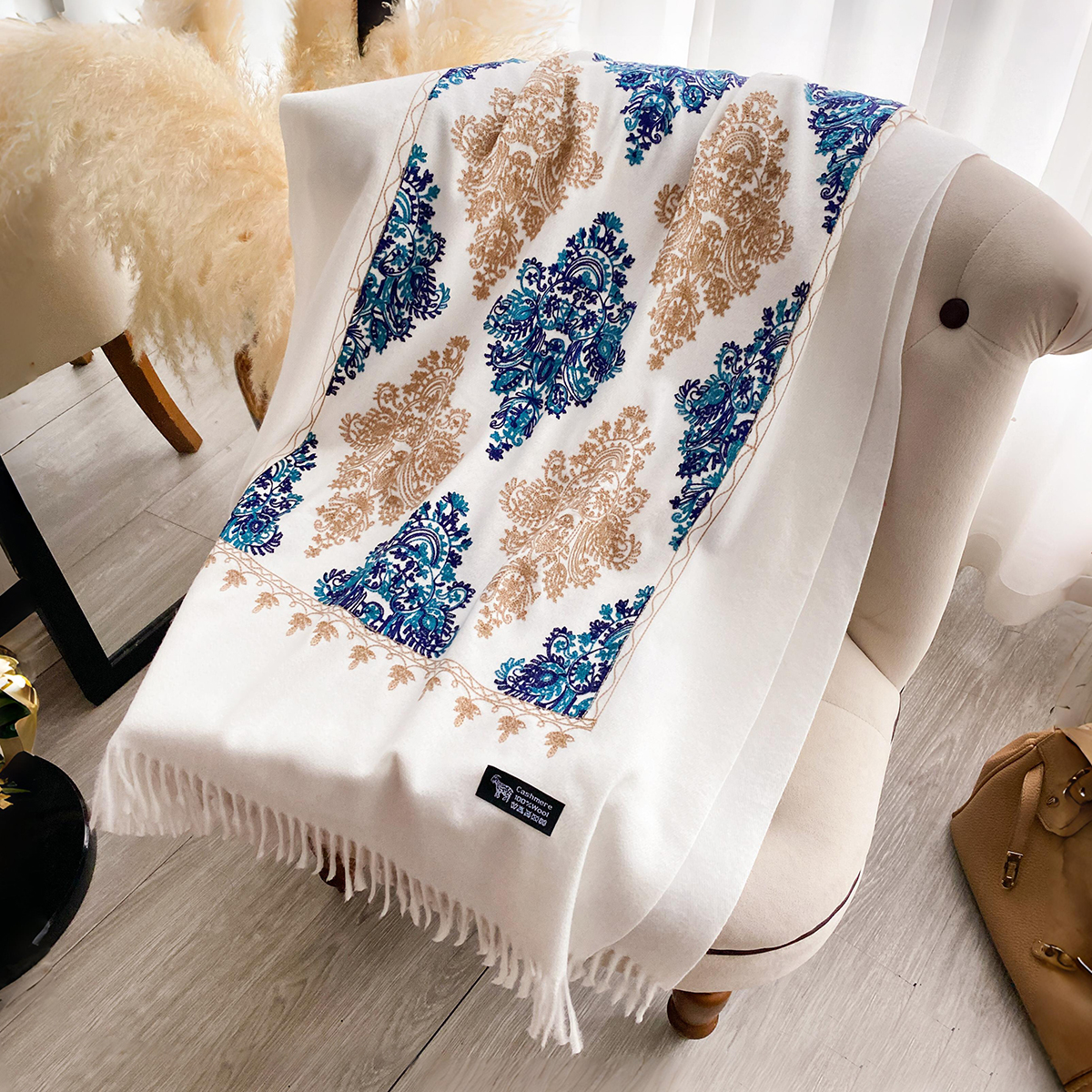 Women Fashion Winter Warm Cash - Woven Scarf Blanket recension och pris
