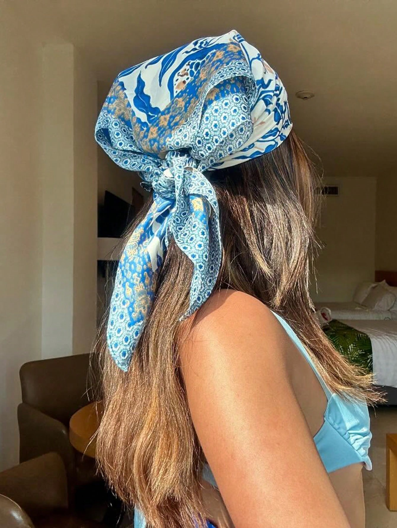 Luxury Brand Bohemia Print Squ - Silk Neck Scarf recension och pris