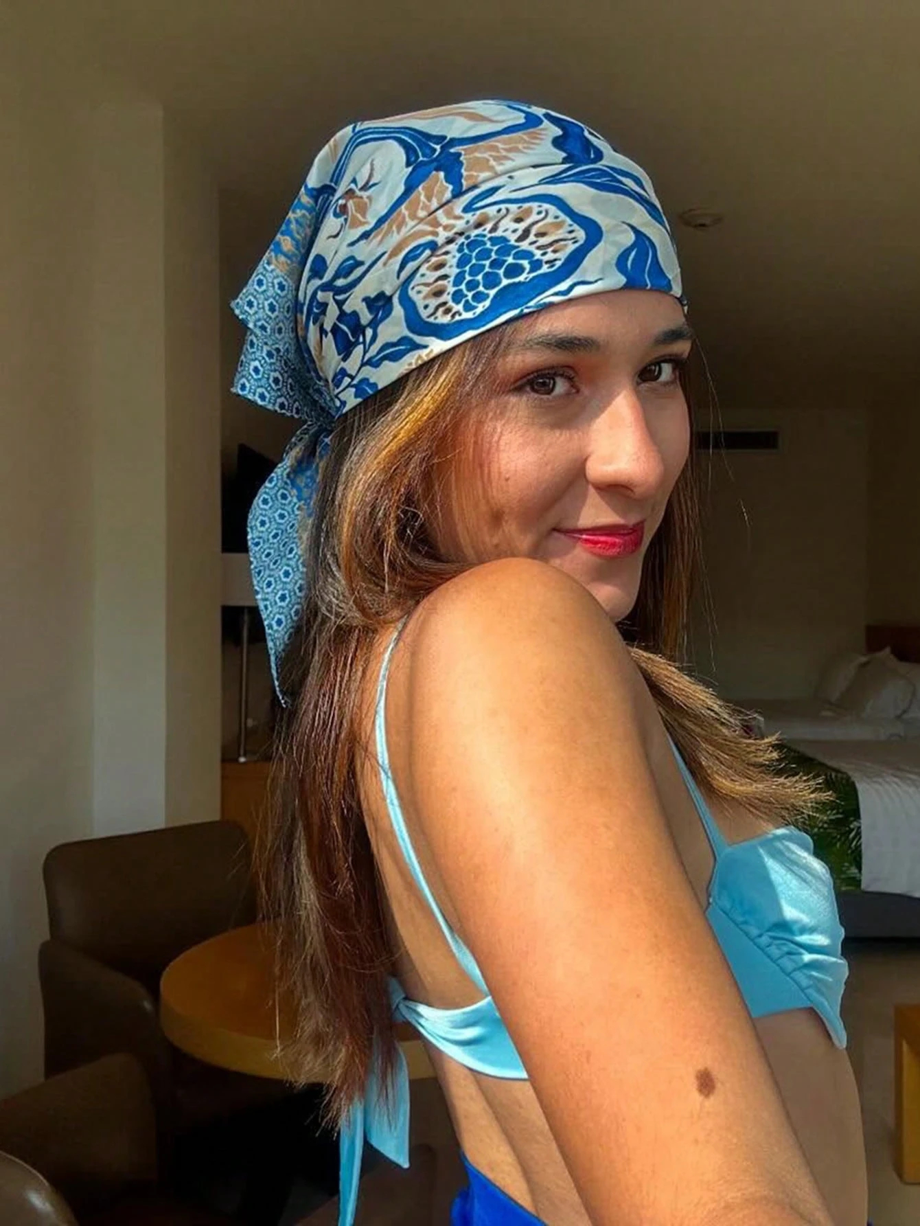 Luxury Brand Bohemia Print Squ - Silk Neck Scarf recension och pris