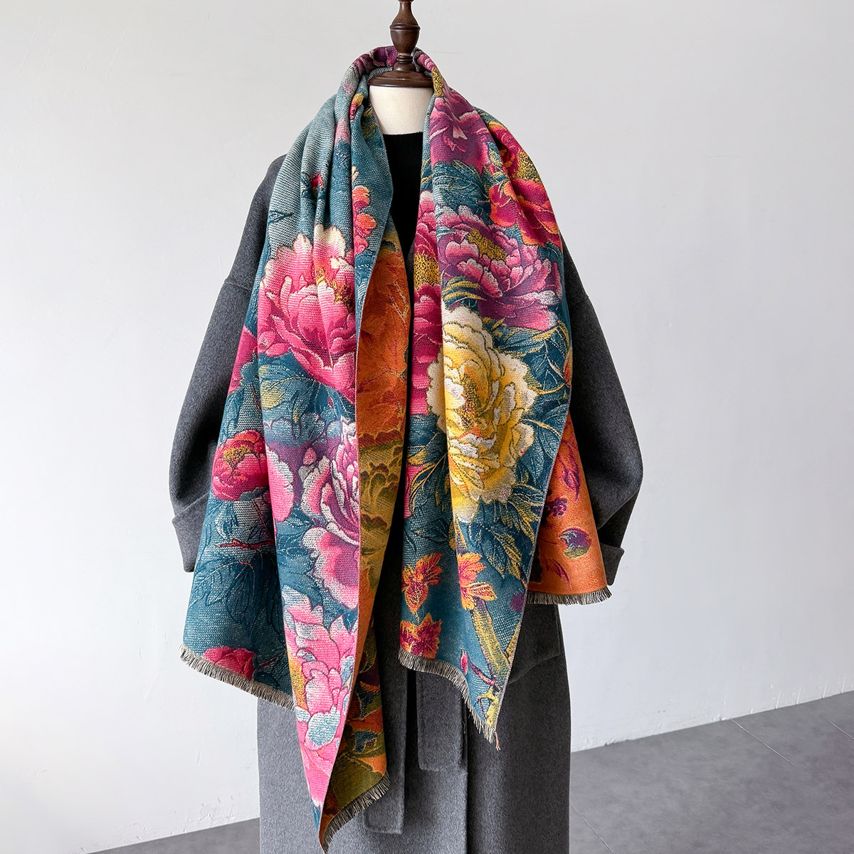 Warm Cashmere Scarf Women Shaw - Woven Scarf Blanket recension och pris