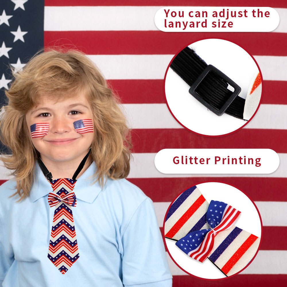 Independence Day Patriotic Ame - Bow Tie Pre Tied recension och pris