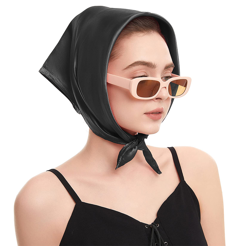 2024 New Fashion Women Satin S - Scarf Silk Square recension och pris