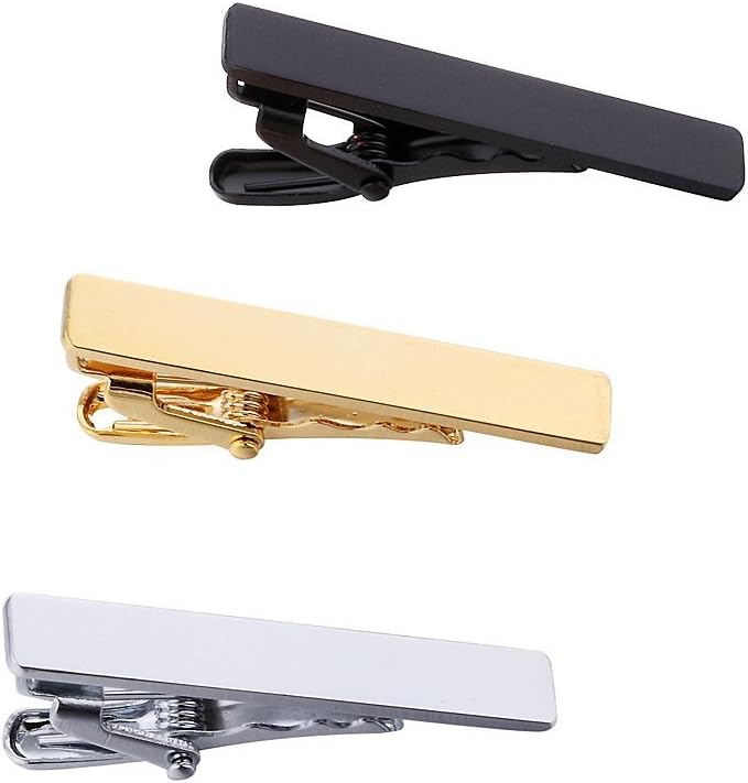 Men's Skinny Tie Clip Set 3 To - Tie Clip Silver recension och pris