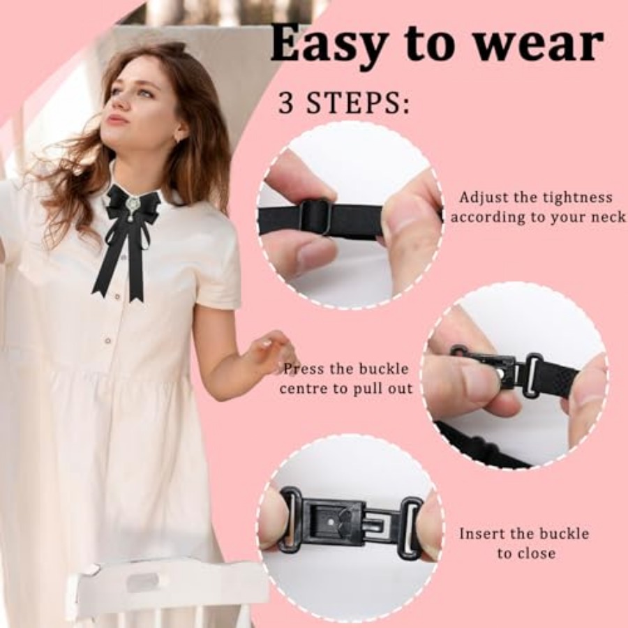 LJBFNN Bow Tie For Women, Pre- - Bow Tie Pre Tied recension och pris