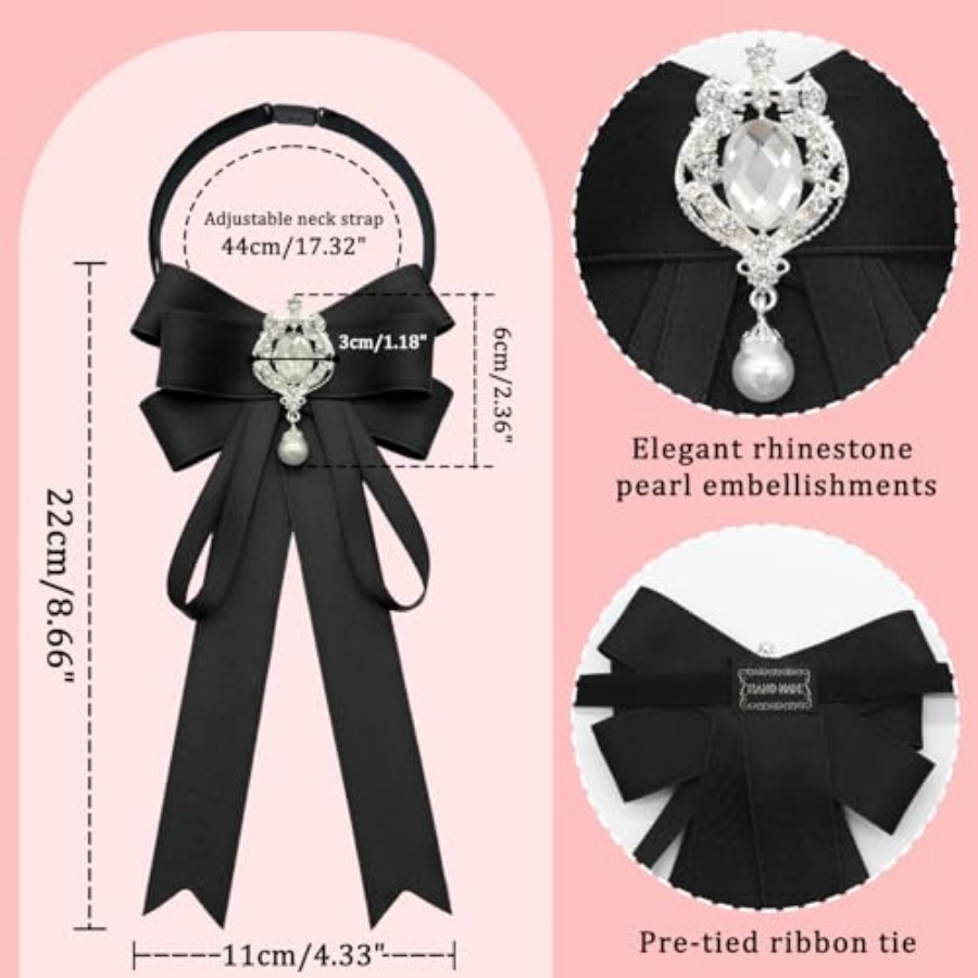 LJBFNN Bow Tie For Women, Pre- - Bow Tie Pre Tied recension och pris