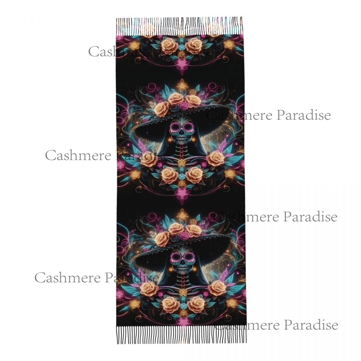 Mexico Skull Woman Vintage Sty - Pashmina Wrap Large recension och pris