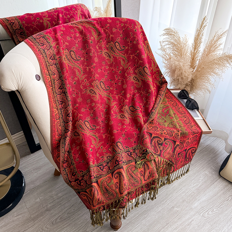 Tassel Blanket Design Thick Pa - Woven Scarf Blanket recension och pris