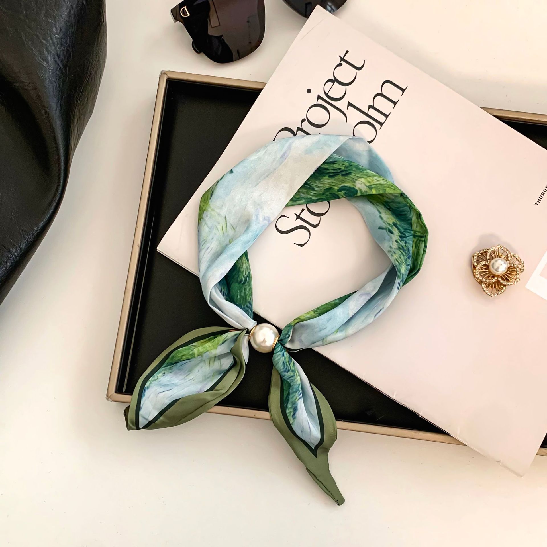 Cashew Flower Silk Scarf Effor - Silk Neck Scarf recension och pris