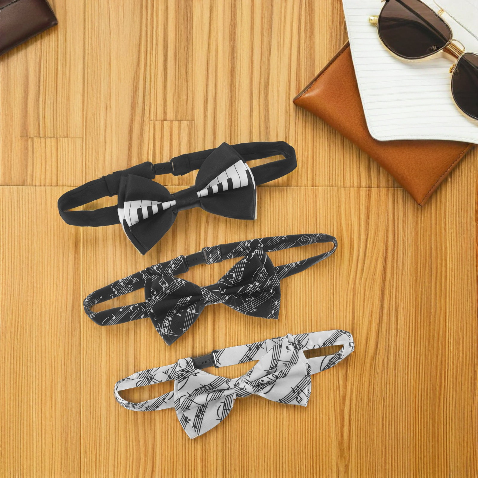 3Pcs Music Bow Tie Set Piano K - Bow Tie Pre Tied recension och pris