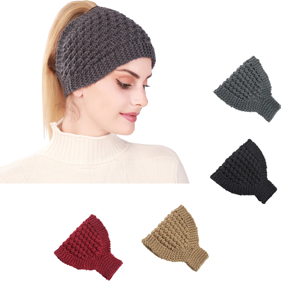 1PC Knitted Soft Stretch Turba - Head Wrap Turban recension och pris
