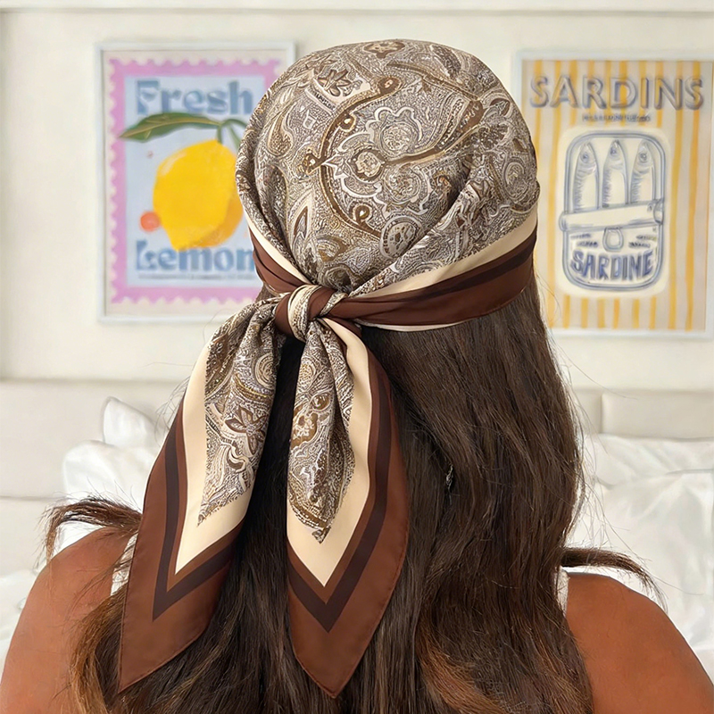 Luxury Women Silk Square Scarf - Silk Neck Scarf recension och pris
