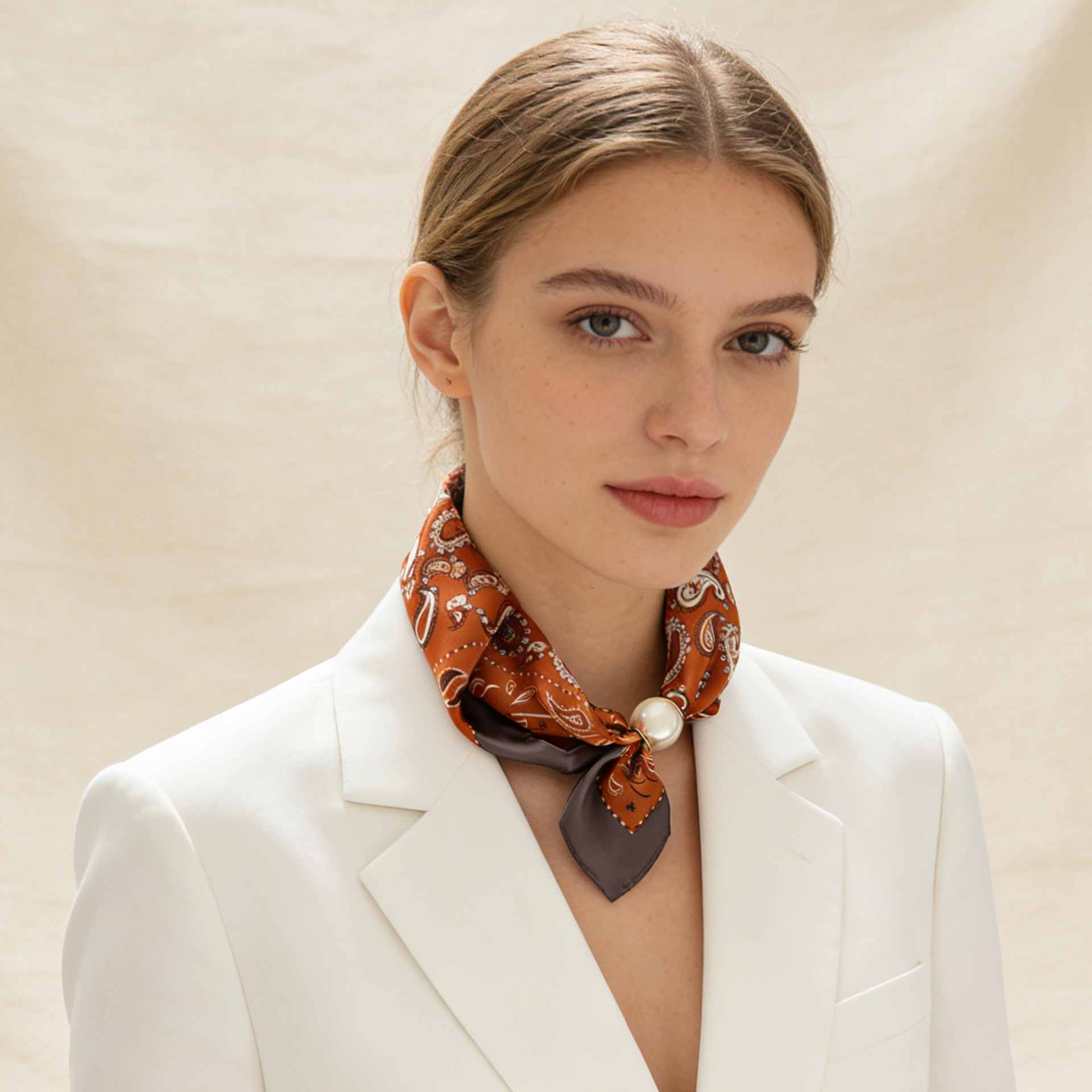 Scarf Chain Silk Lazy Magnetic - Silk Neck Scarf recension och pris