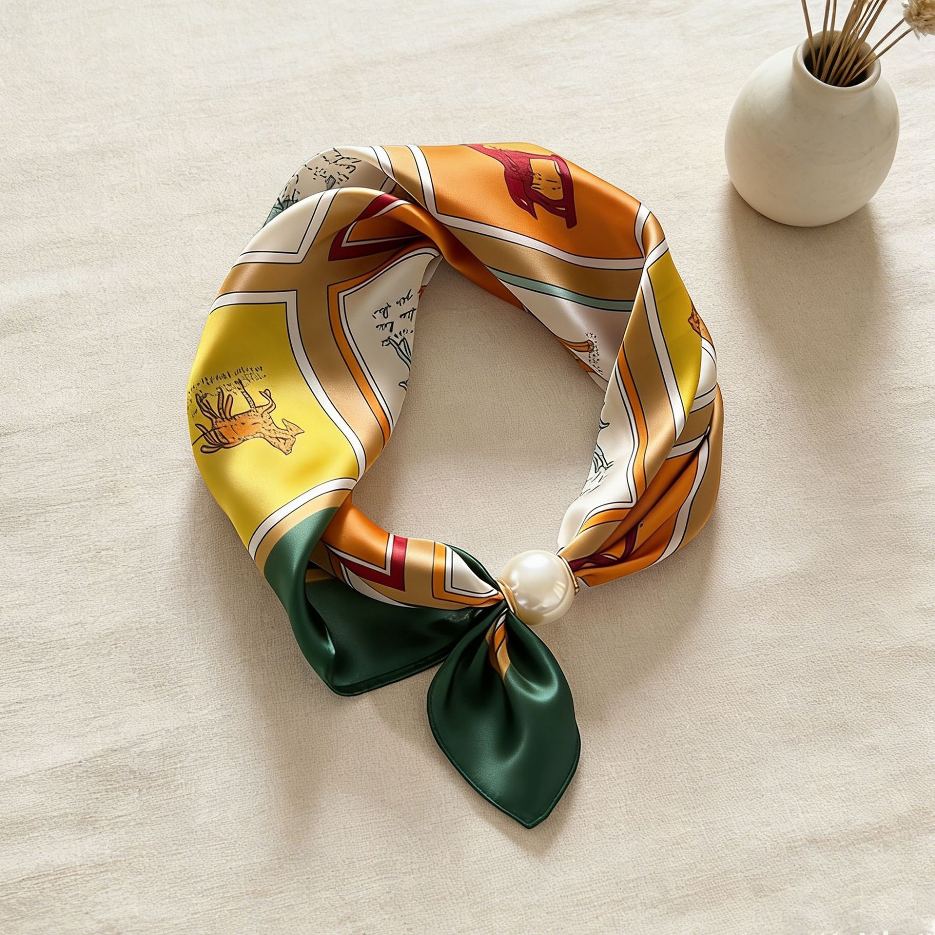 Scarf Chain Silk Lazy Magnetic - Silk Neck Scarf recension och pris