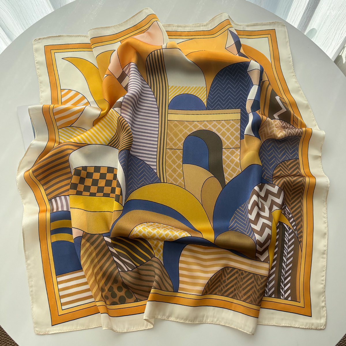 Luxury Square Scarf For Women  - Silk Neck Scarf recension och pris