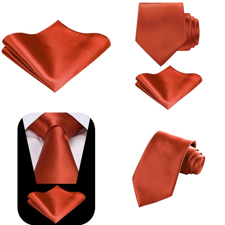 Solid Satin Woven dyed Color F - Pocket Square Set recension och pris
