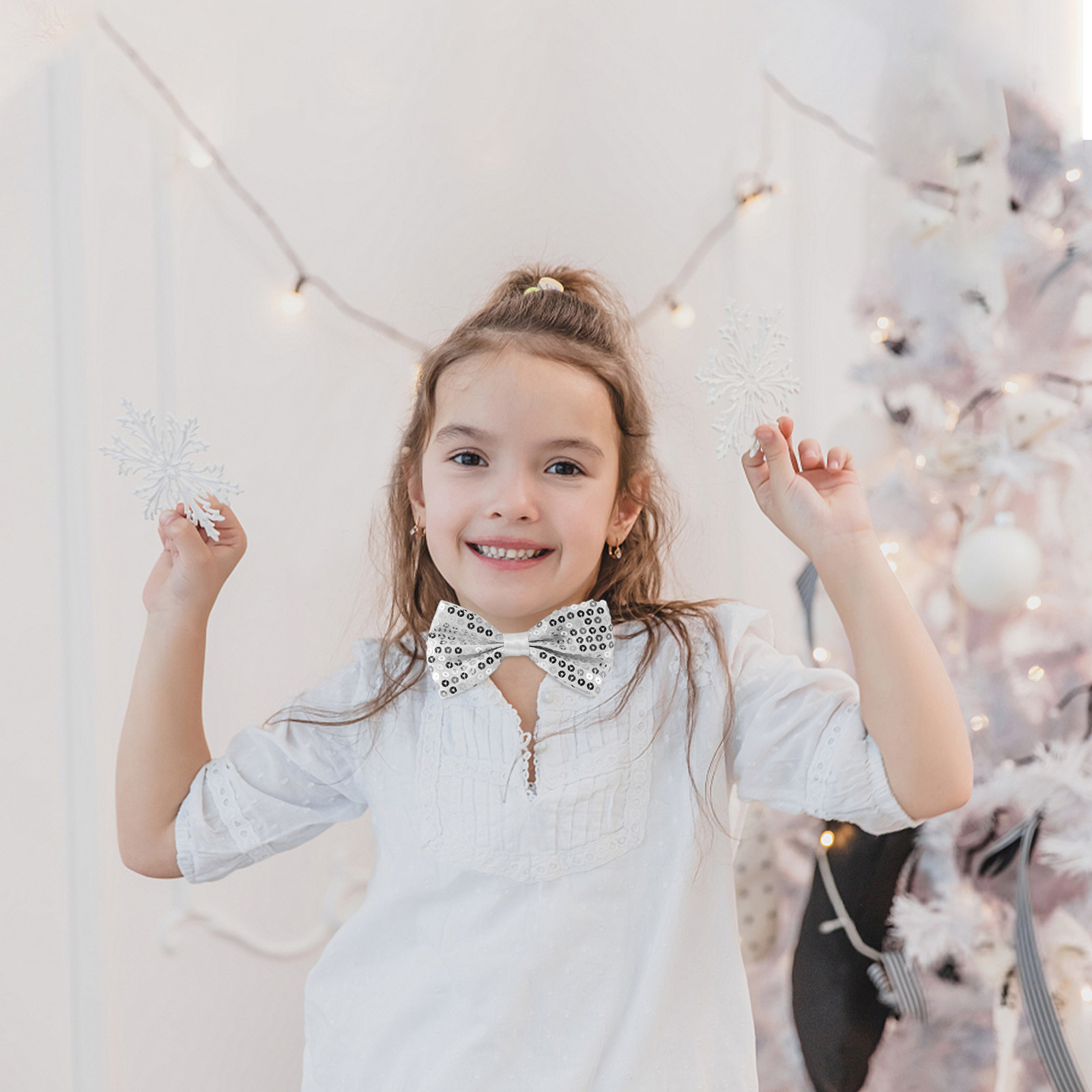 5Pcs Sequin Bow Ties for Kids  - Bow Tie Pre Tied recension och pris
