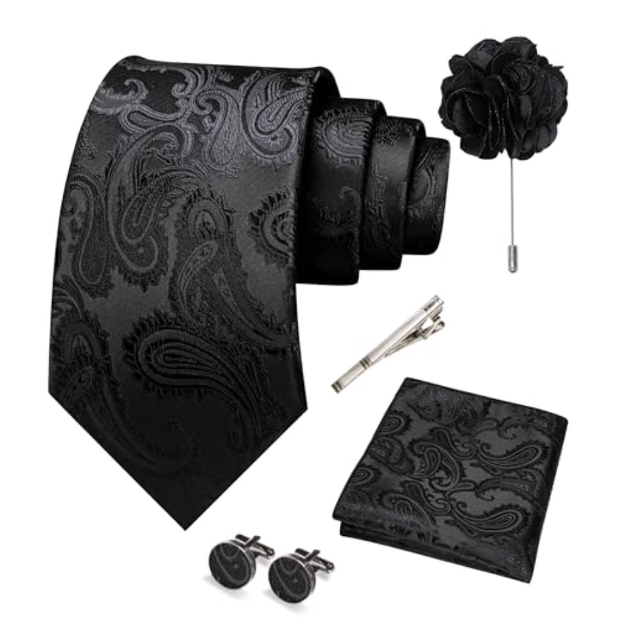 Mens Paisley Tie and Pocket Sq - Pocket Square Set recension och pris