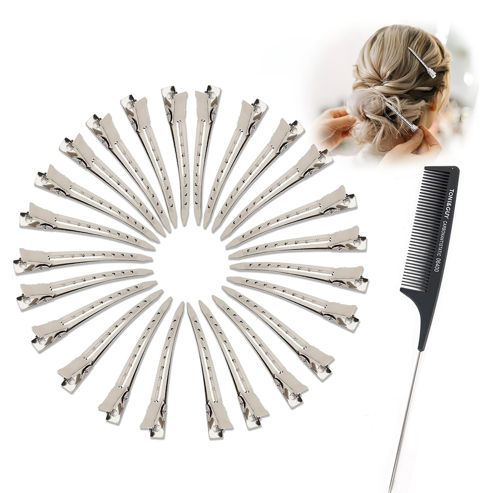 24pcs Silver Hair Clips For St - Tie Clip Silver recension och pris