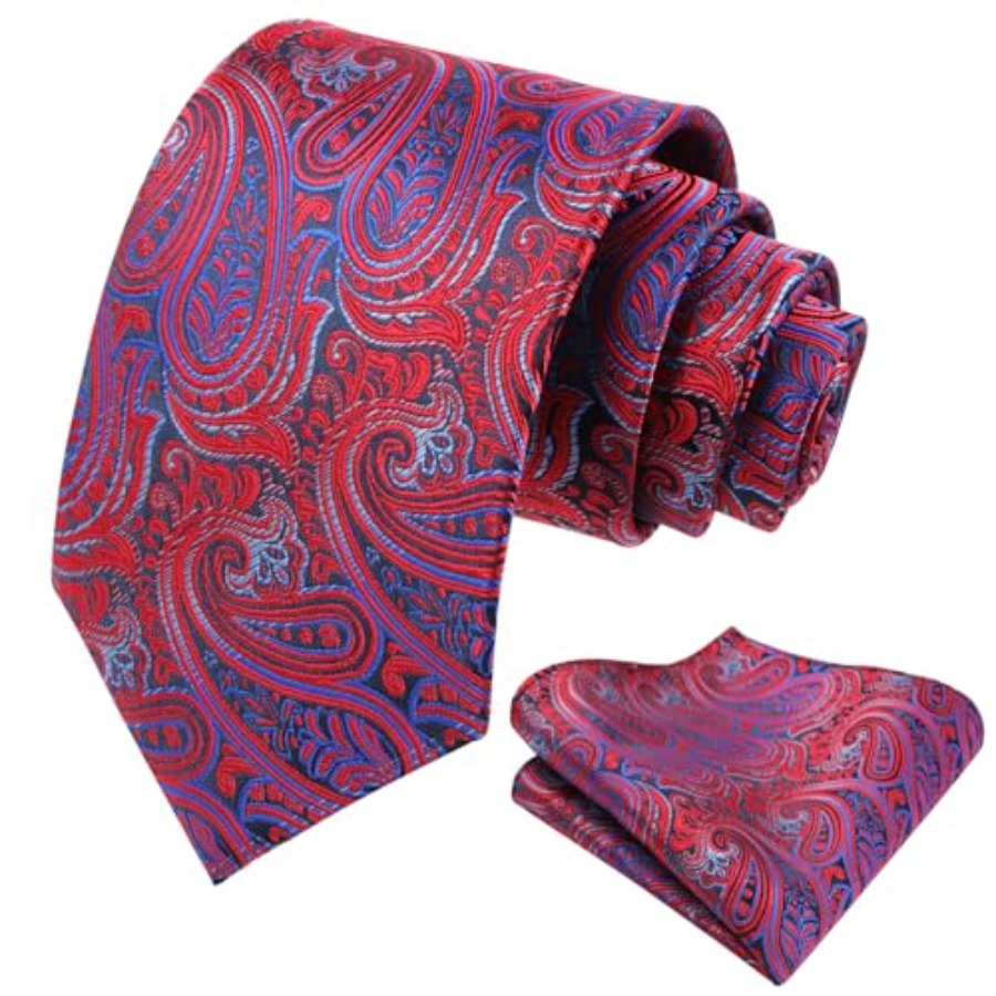 Mens Gradient Paisley Necktie  - Pocket Square Set recension och pris