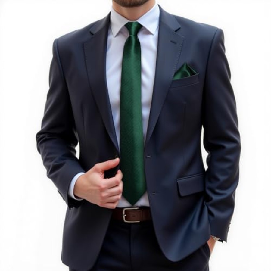Silk Zipper Ties for Men,Paisl - Pocket Square Set recension och pris