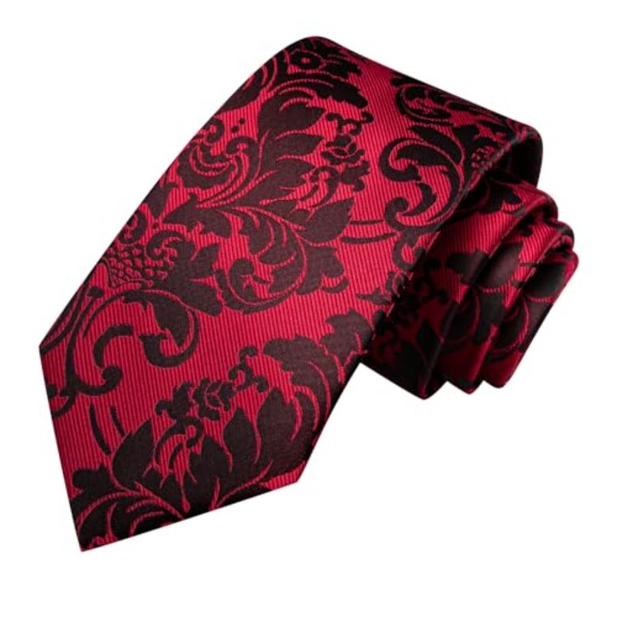 Silk Ties for Men Plaid Paisle - Pocket Square Set recension och pris