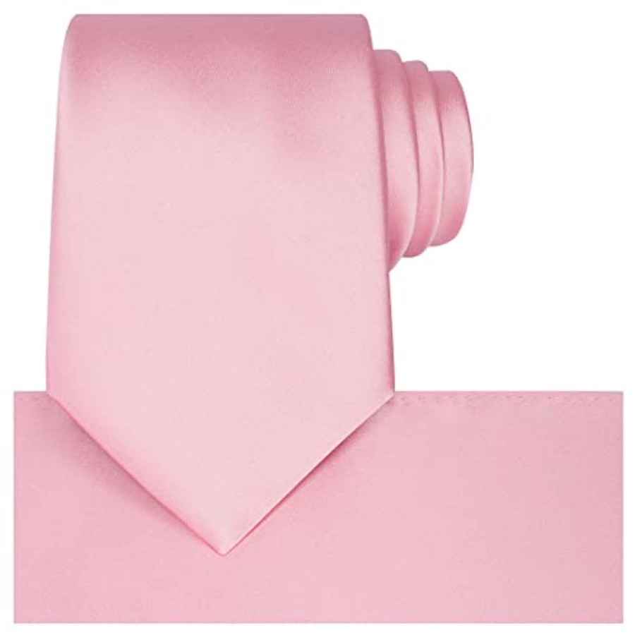 Satin Tie Set Solid Ties Mens  - Pocket Square Set recension och pris