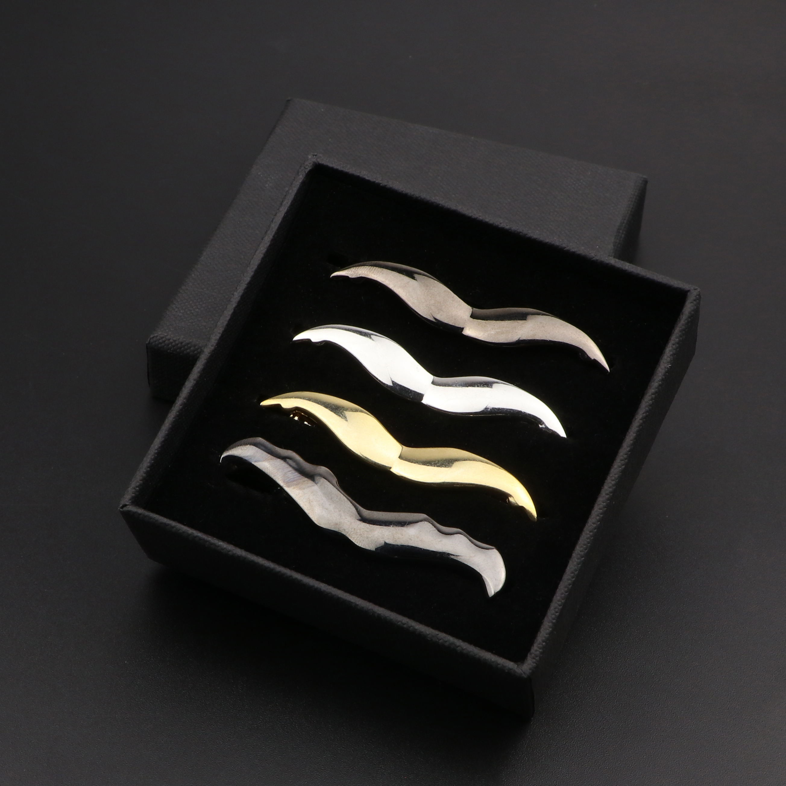 Fashion Metal Men Tie Clip Set - Tie Bar Set Gift recension och pris
