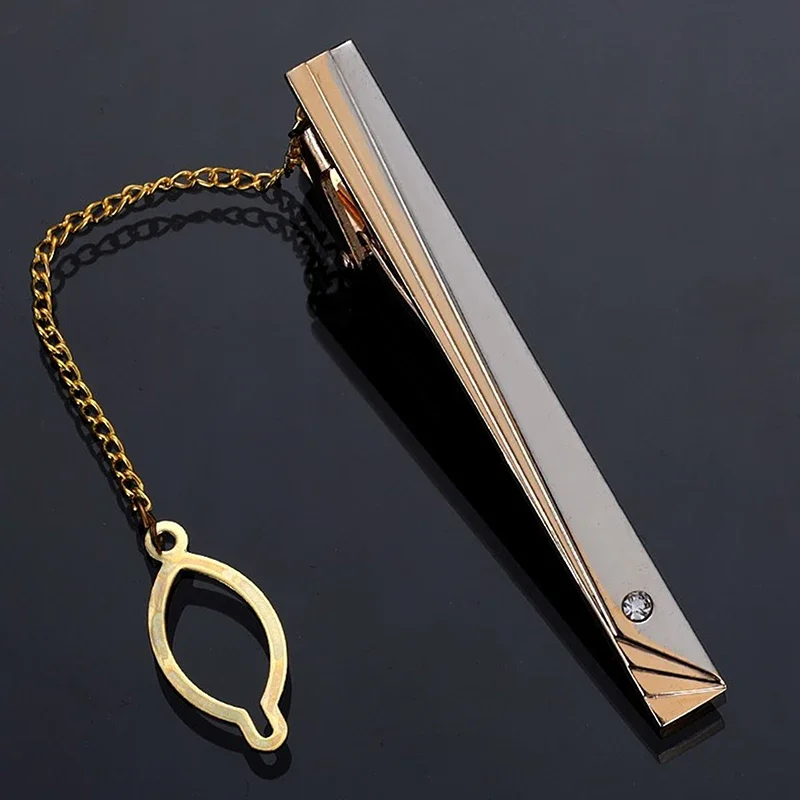 Men Metal Simple Necktie Buckl - Tie Clip Silver recension och pris
