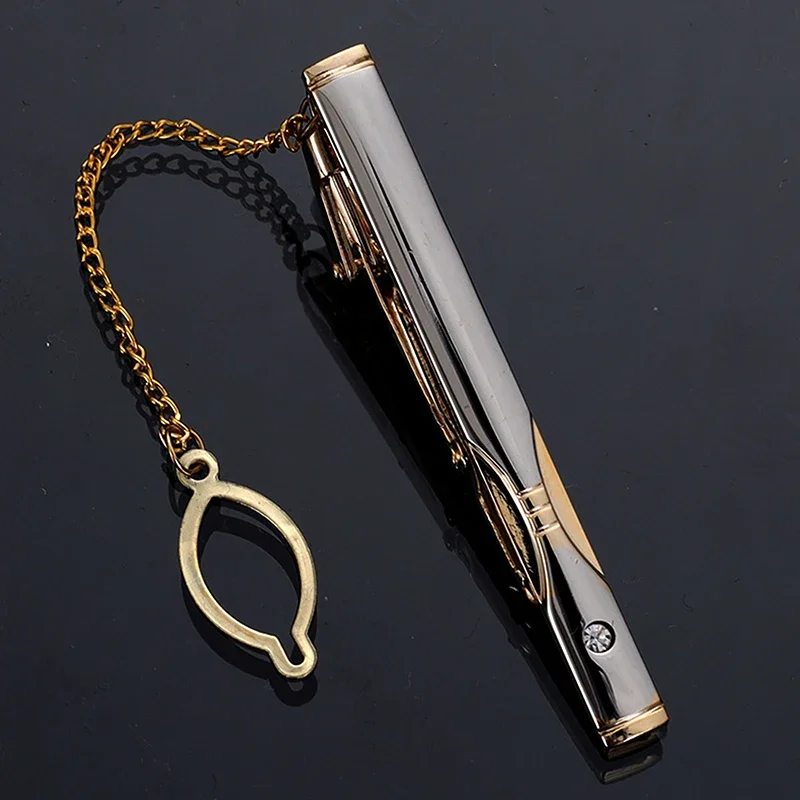 Men Metal Simple Necktie Buckl - Tie Clip Silver recension och pris