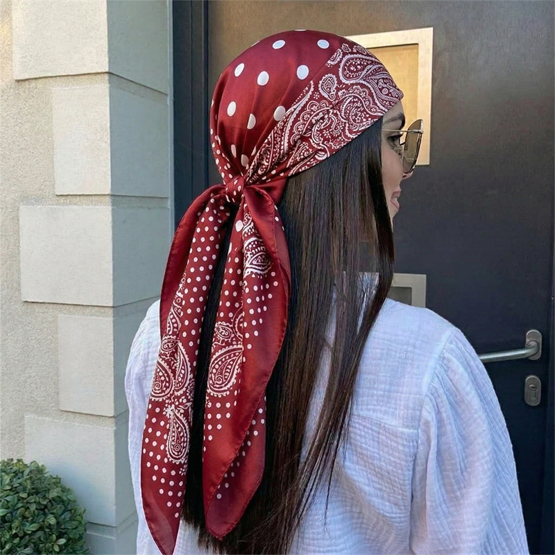 90cm Luxury Brand 2026 Dot Pri - Silk Neck Scarf recension och pris