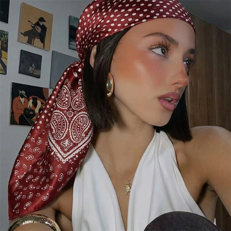 90cm Luxury Brand 2026 Dot Pri - Silk Neck Scarf recension och pris
