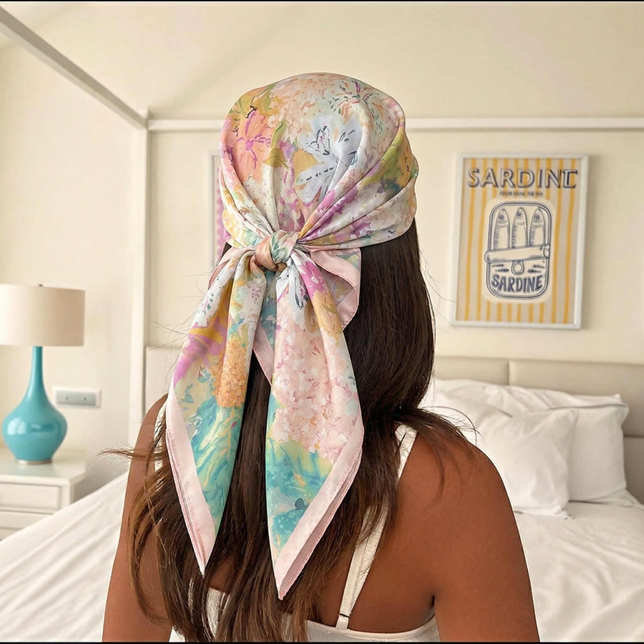70*70cm Square Silk Scarf for  - Silk Neck Scarf recension och pris