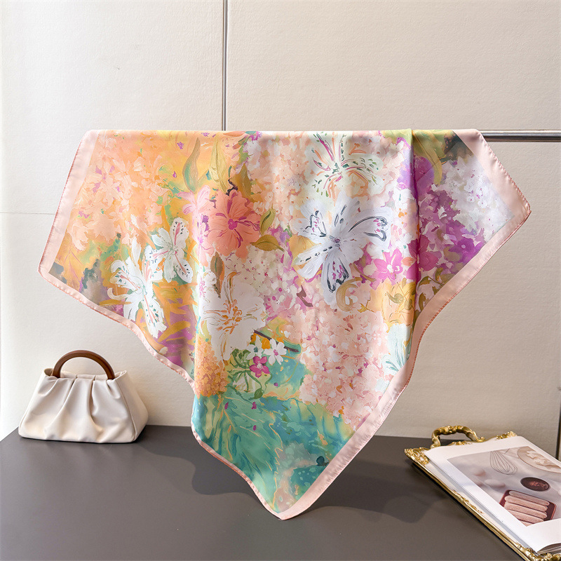 70*70cm Square Silk Scarf for  - Silk Neck Scarf recension och pris