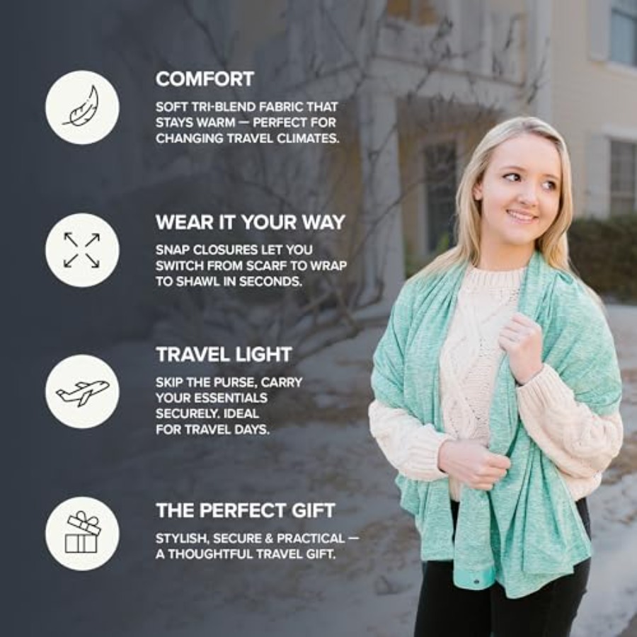 Infinity Travel Scarf Loop wit - Infinity Scarf Knit recension och pris