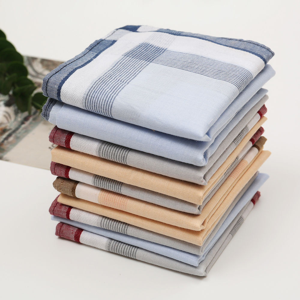 Men's Pure Cotton Yarn-Dyed Ha - Handkerchief Cotton Men recension och pris