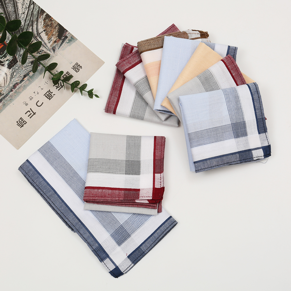 Men's Pure Cotton Yarn-Dyed Ha - Handkerchief Cotton Men recension och pris