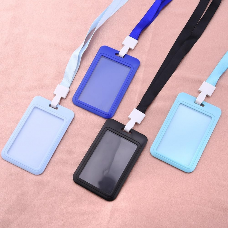 Colorful Sliding Vertical ID B - Lanyard Badge Holder recension och pris