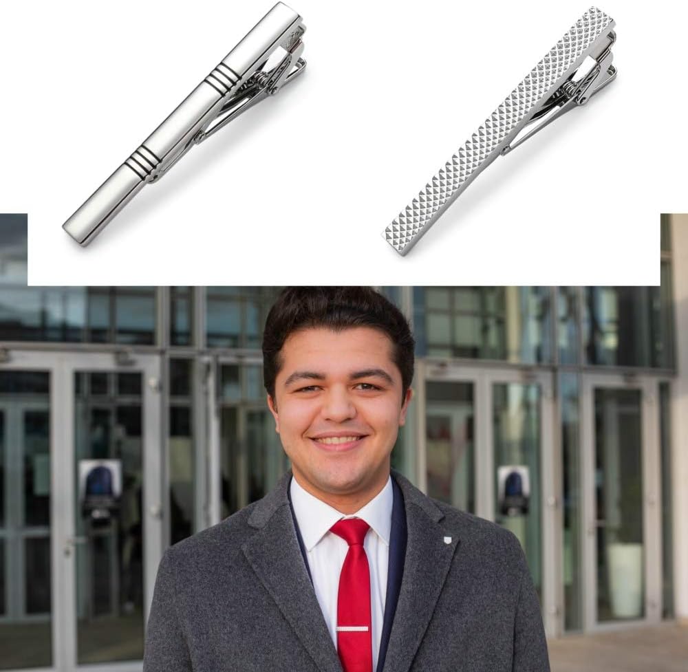 Tie Clips for Men, Classic Sty - Tie Bar Set Gift recension och pris