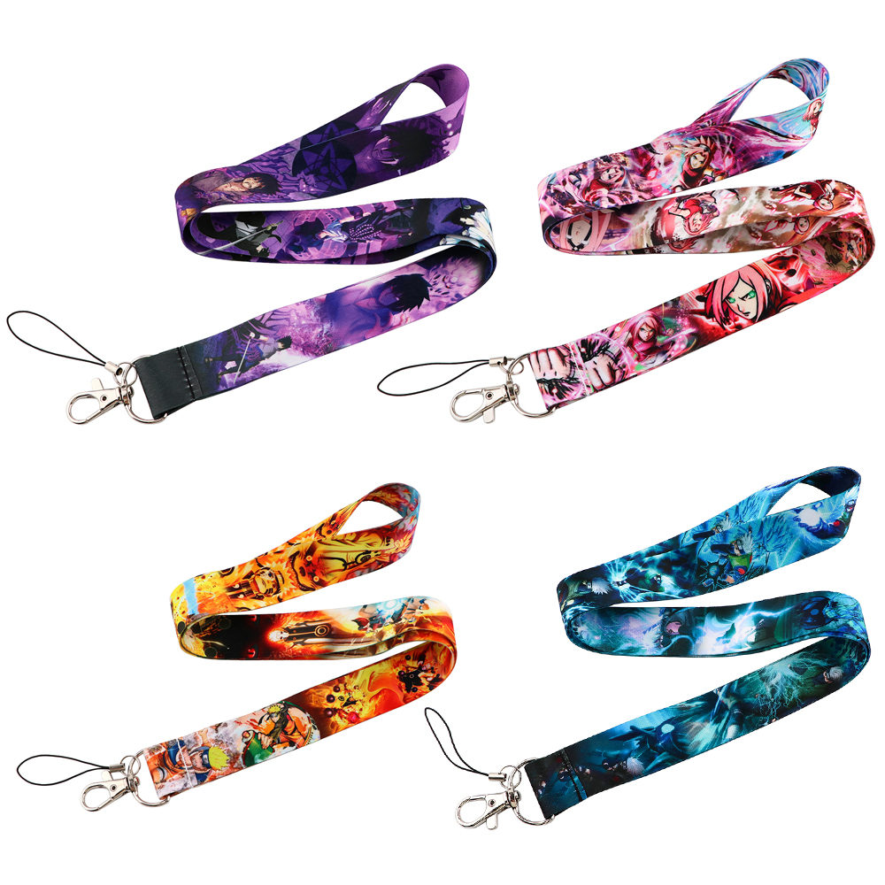 Japanese Anime Red Clouds Busi - Lanyard Badge Holder recension och pris